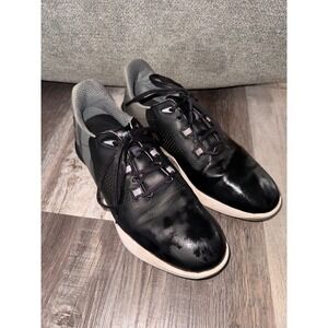 FootJoy Golf Shoes Black‎ Leather Spiked Athletic Mens Size 10M